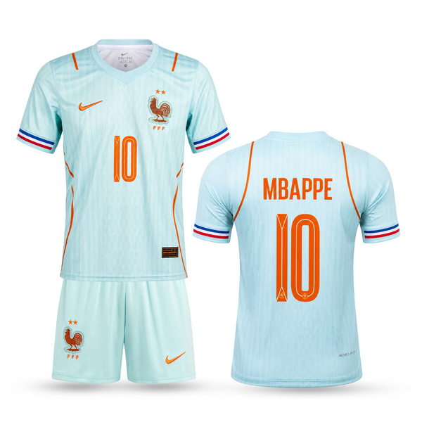 Francja Dziecięcy Wyjazdowy Komplet Piłkarski, Mbappe. WC 2026, Niebieski