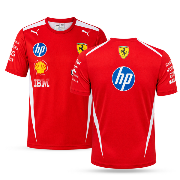 Ferrari Męska Koszulka F1, Zespołowa. 2026