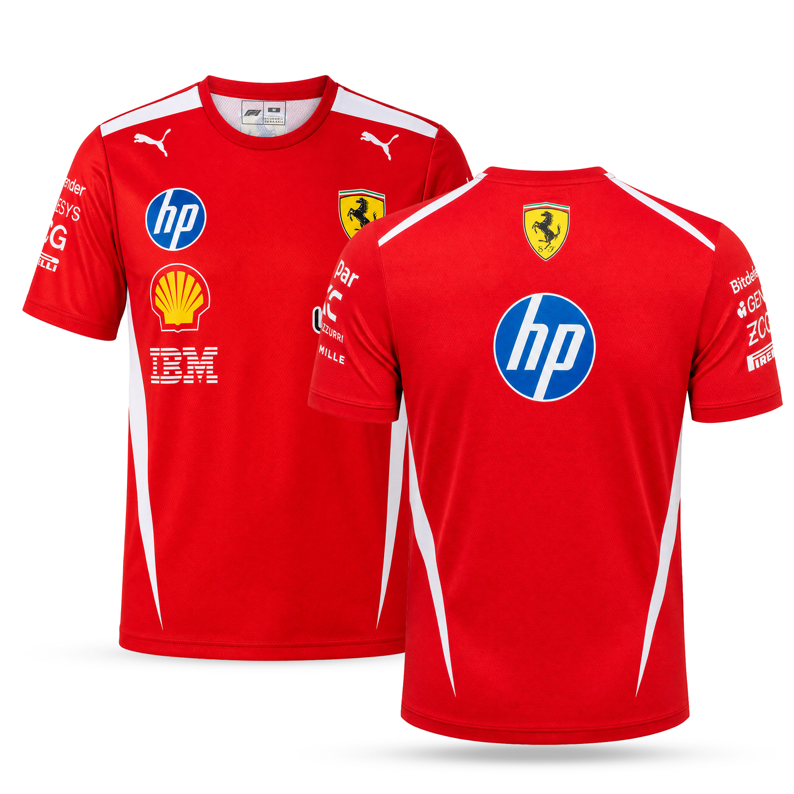 Ferrari Męska Koszulka F1, Zespołowa. 2026