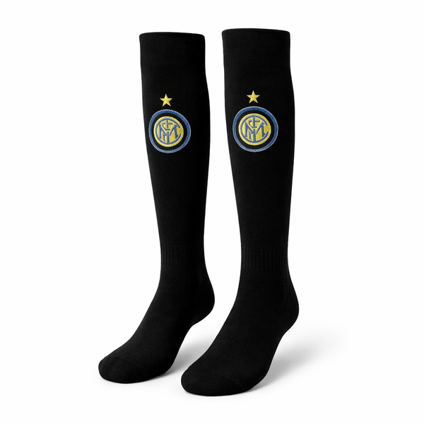 Dziecięce skarpety piłkarskie, Czarny, Inter