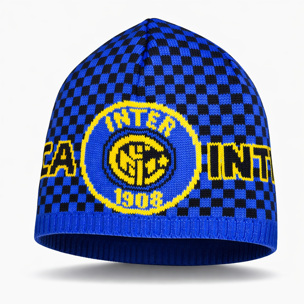 Czapka Inter, niebiesko-czarna