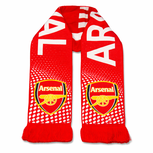 Dzianinowy szalik Arsenal, czerwony