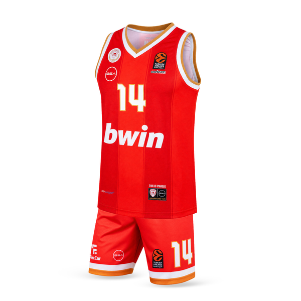 Dziecięcy zestaw do koszykówki Olympiacos, Vezenkov. EuroLeague 2025