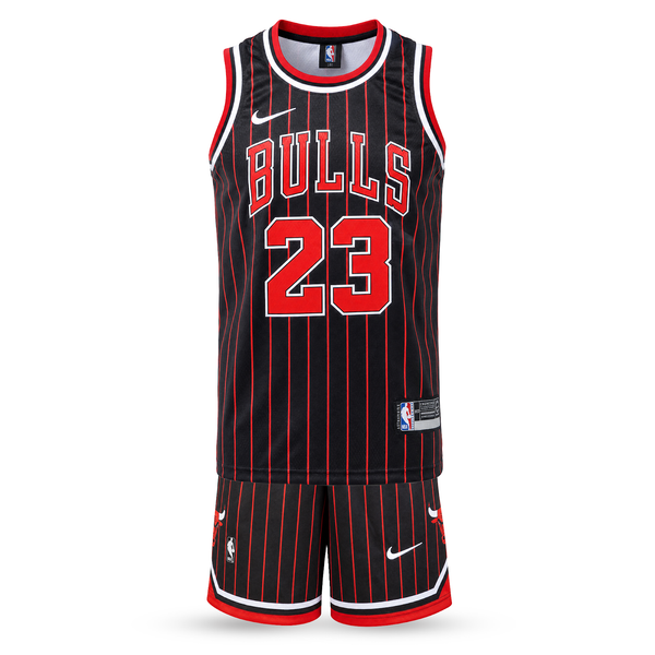 Dziecięcy zestaw do koszykówki, czarny, Chicago Bulls, Jordan