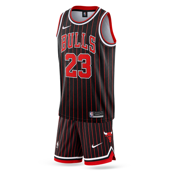 Dziecięcy zestaw do koszykówki, czarny, Chicago Bulls, Jordan