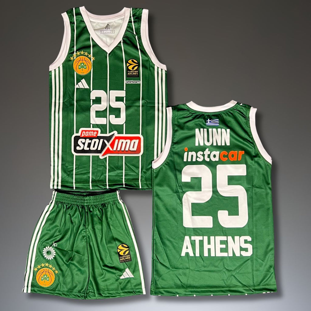 Zestaw do koszykówki dla dzieci, zielony. Panathinaikos, Nunn