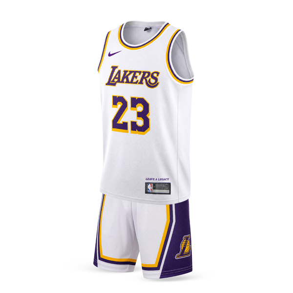 LA Lakers Dziecięcy Komplet Koszykarski, James. 26/27, Biały