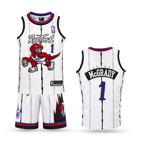 Toronto Raptors Dziecięcy Retro Komplet Koszykarski, McGrady. Retro