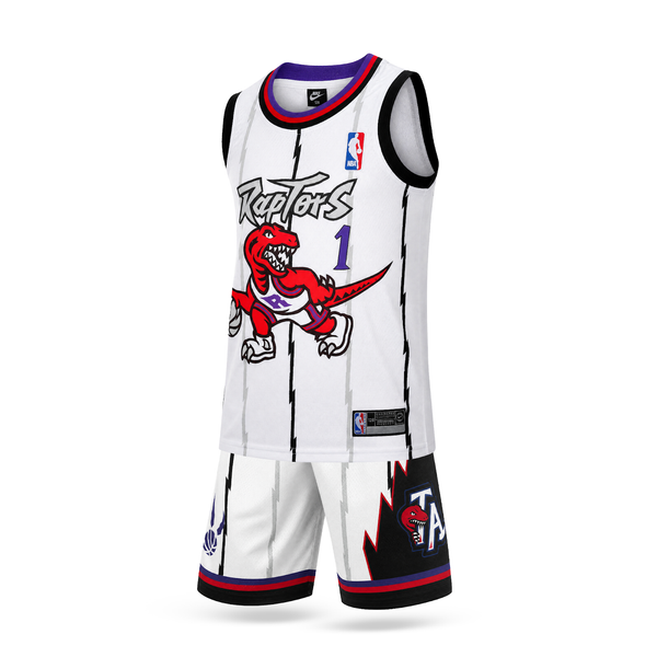 Toronto Raptors Dziecięcy Retro Komplet Koszykarski, McGrady. Retro