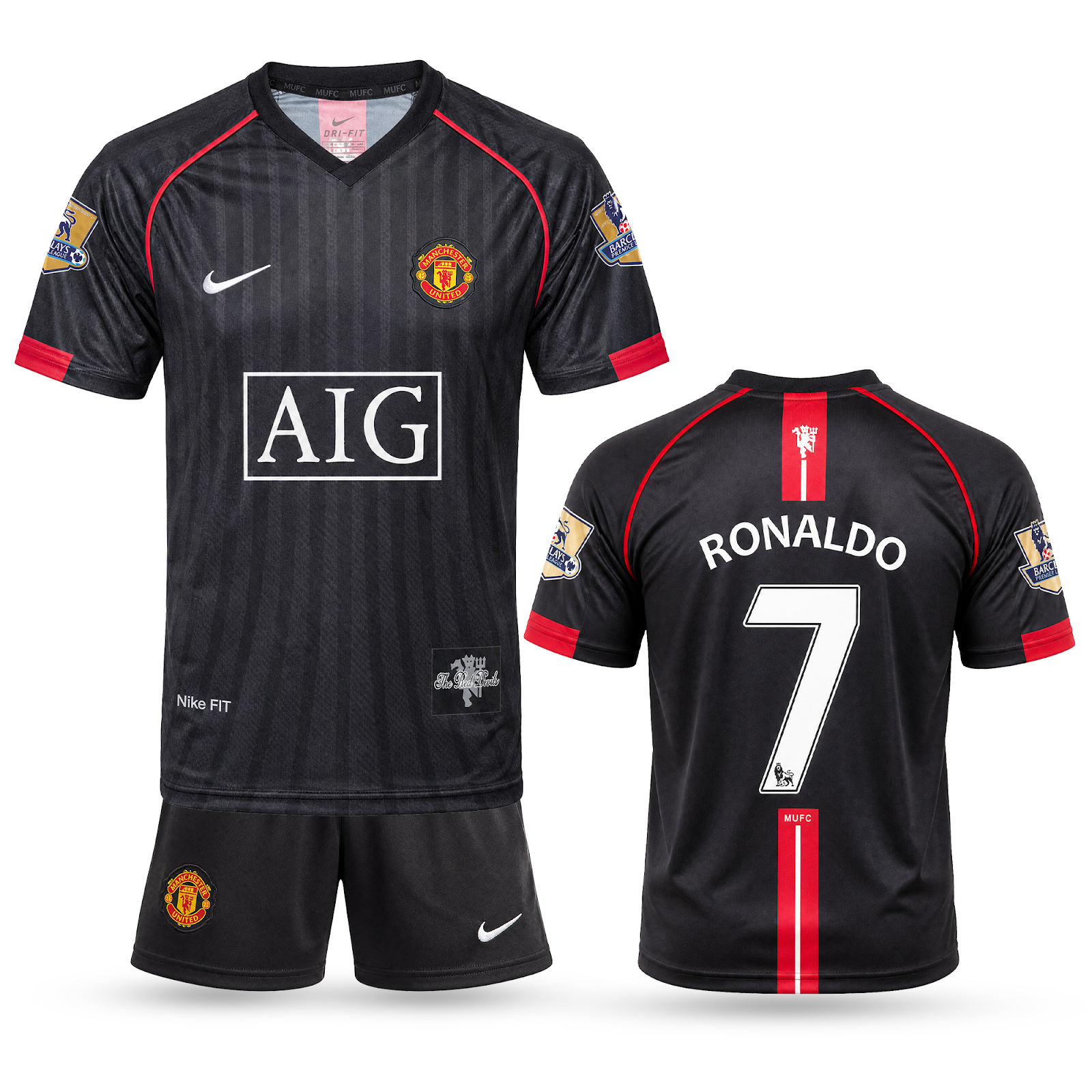 Zestaw wyjazdowy dziecięcy Manchester United, Ronaldo. Klasyczny 07/08