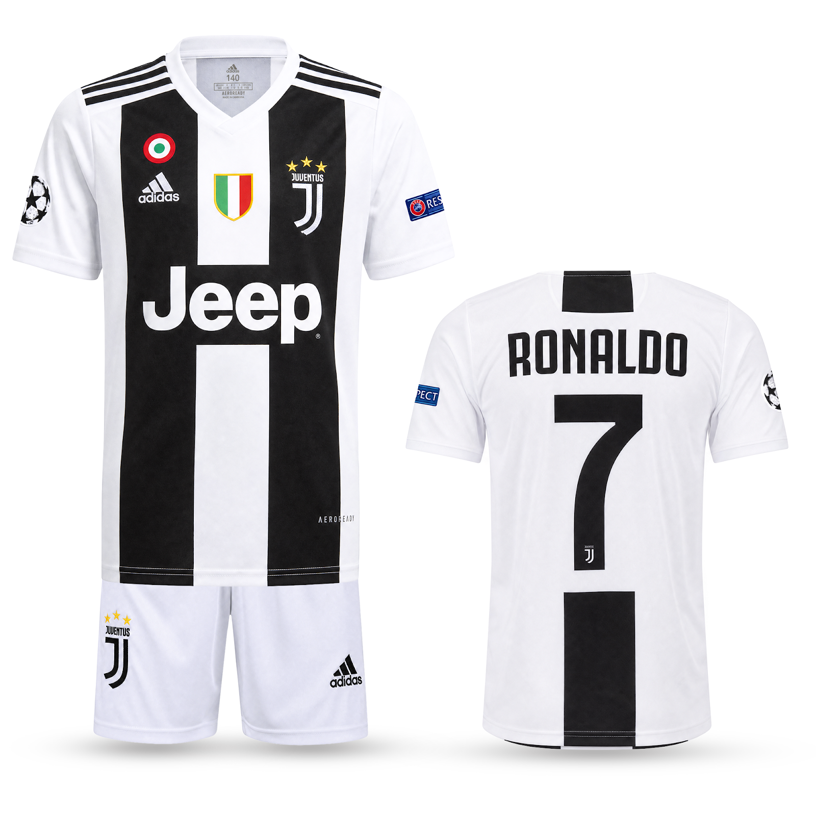 Zestaw dziecięcy Juventus, Ronaldo. Klasyczny 18/19