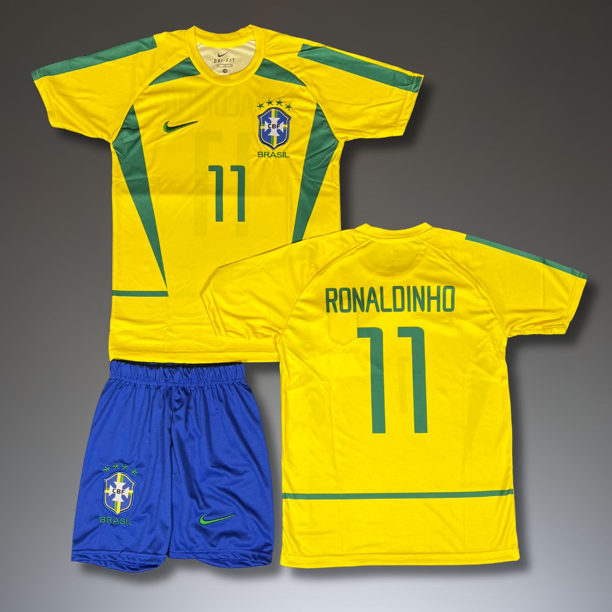 Zestaw dziecięcy Brazylia, Ronaldinho. WC 2002