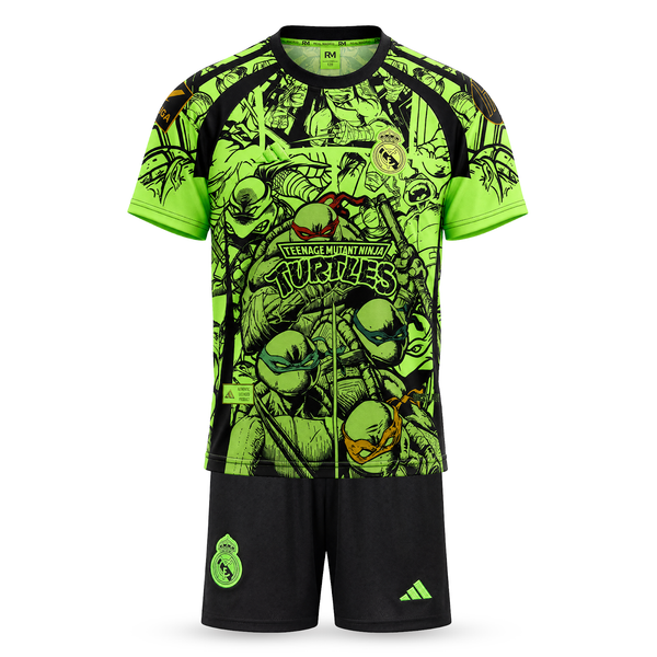 Zestaw dziecięcy fluorescencyjny Real Madrid, Mbappe. Neonowe żółwie Ninja Turtles edycja 2025