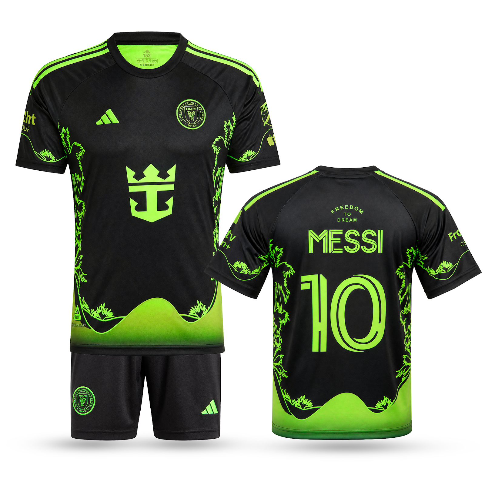 Zestaw dziecięcy fluorescencyjny Inter Miami, Messi. Neonowa edycja 2025