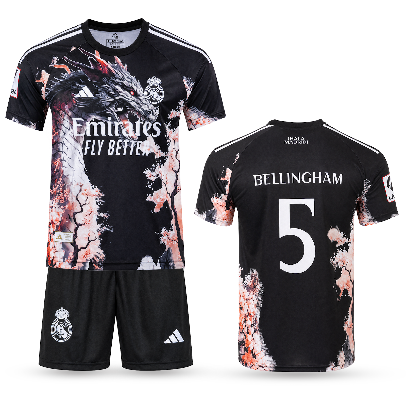 Zestaw dziecięcy Real Madrid, Bellingham. Edycja z pomarańczowym smokiem 2025