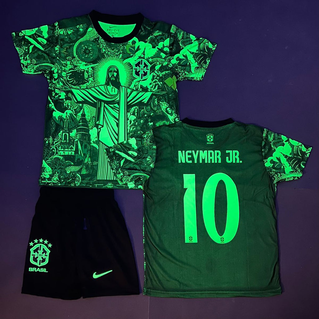 Zestaw dziecięcy fluorescencyjny Brazylia, Neymar. Neonowy zielony edycja 2025