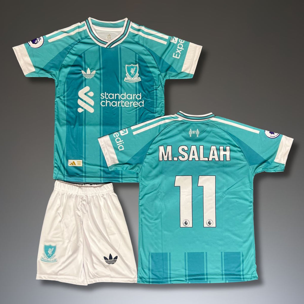 Zestaw trzeci dziecięcy Liverpool, Salah. Projekt 25/26