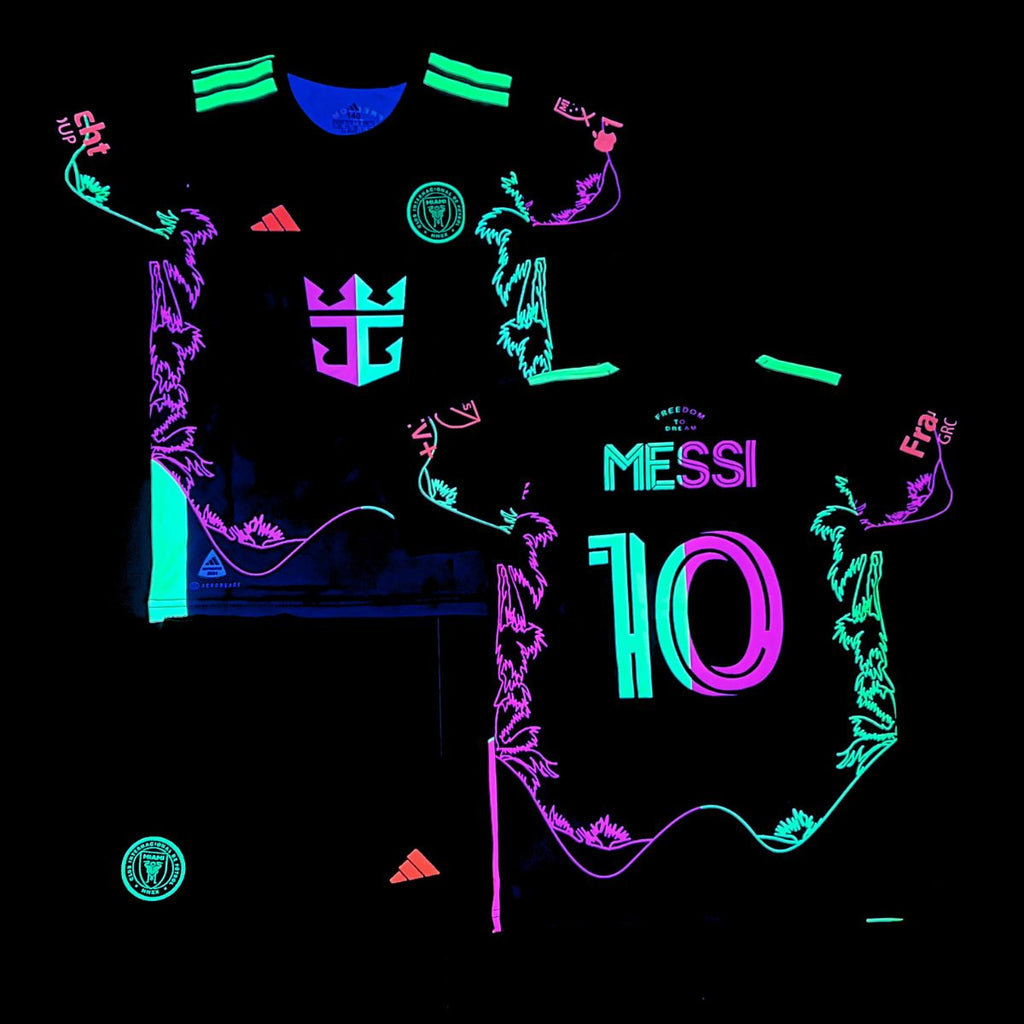 Zestaw fluorescencyjny dziecięcy Inter Miami, Messi. Edycja neonowych palm