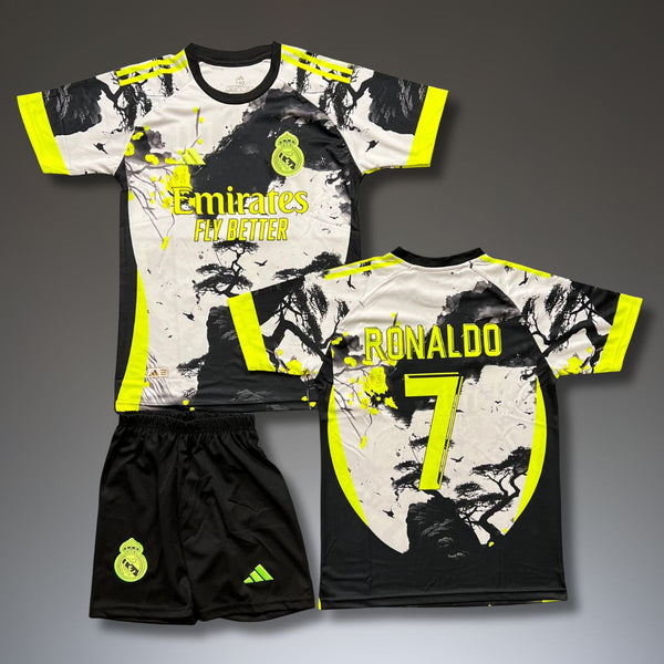 Zestaw fluorescencyjny dziecięcy Real Madryt, Ronaldo. Japońska edycja neonowa