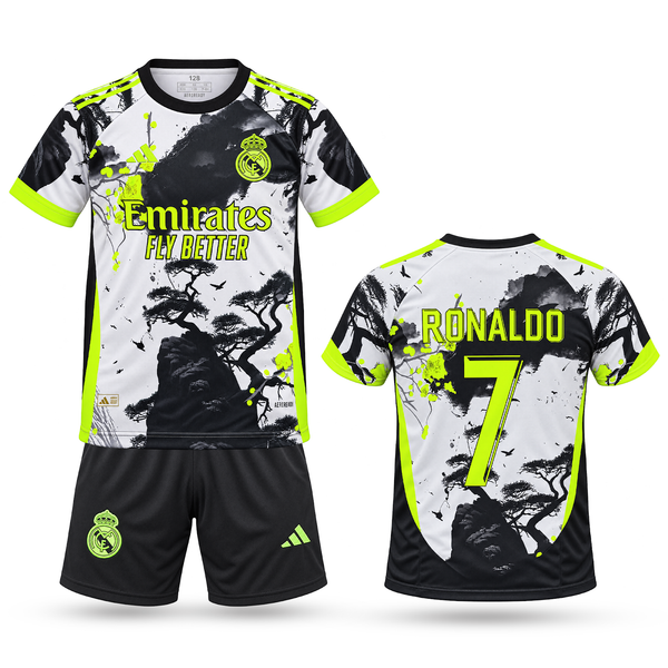 Zestaw fluorescencyjny dziecięcy Real Madryt, Ronaldo. Japońska edycja neonowa