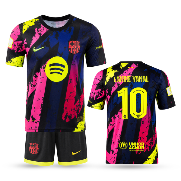 Barcelona Dziecięcy Komplet Piłkarski, Yamal. Colorful Edition, Kolorowy