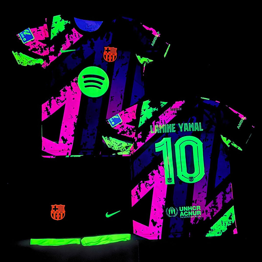Zestaw fluorescencyjny dziecięcy Barcelona, Yamal. Kolorowa edycja neonowa