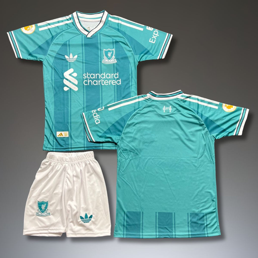 Zestaw dziecięcy trzeci Liverpool. Projekt 25/26