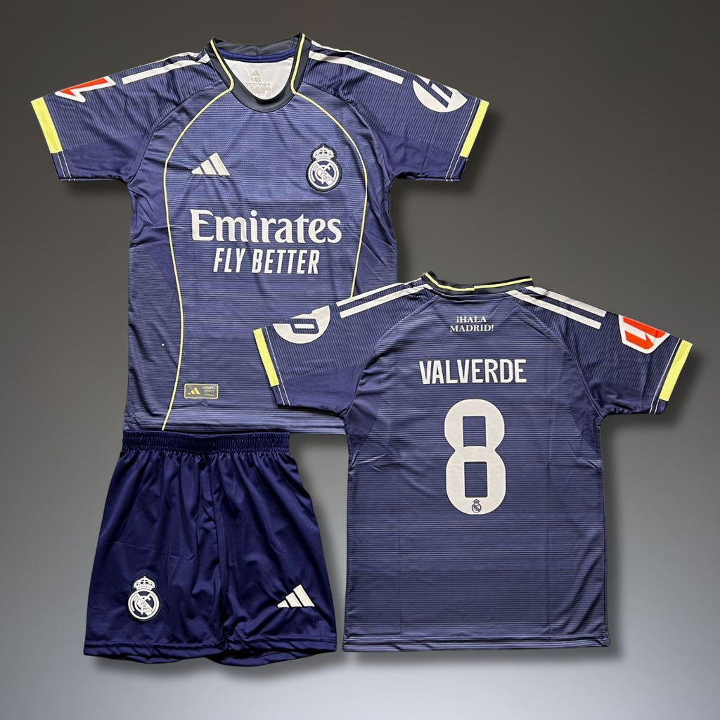 Zestaw wyjazdowy dziecięcy Real Madrid, Valverde. 25/26
