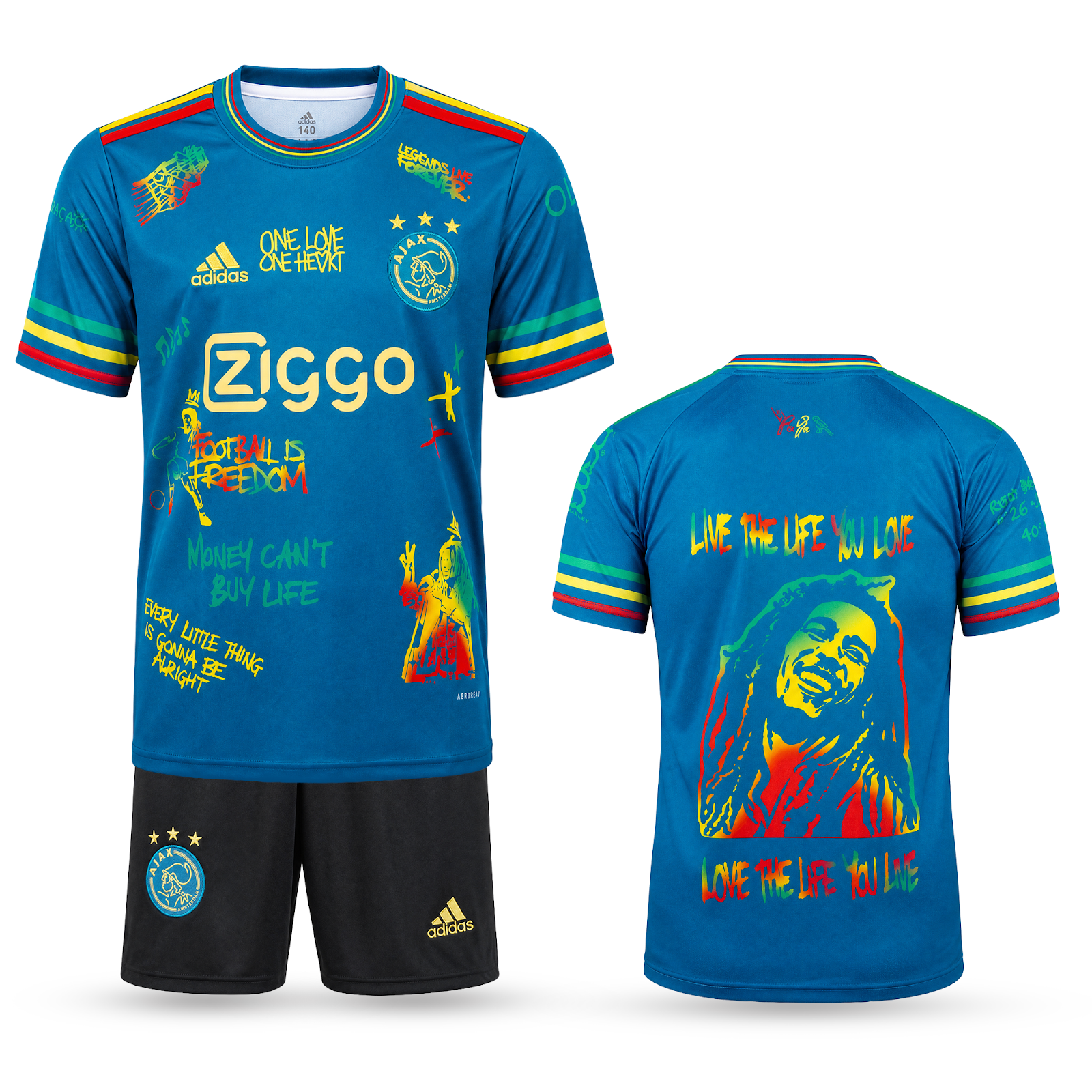 Zestaw dziecięcy Ajax. Edycja zielona Bob Marley