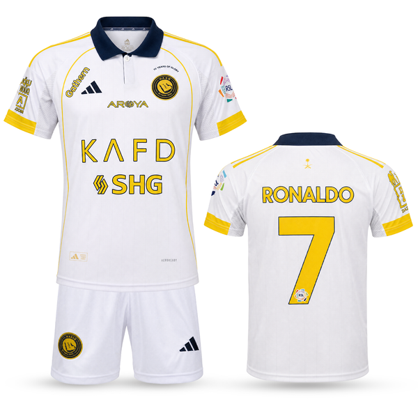 Zestaw trzeci dziecięcy Al-Nassr, Ronaldo. 25/26