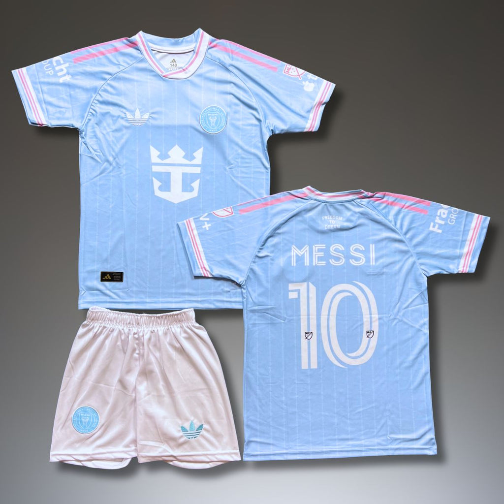 Zestaw dziecięcy Inter Miami, Messi. Specjalna jasnoniebieska edycja