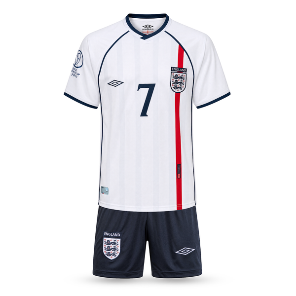 Anglia Dziecięcy Retro Komplet Piłkarski, Beckham. Retro