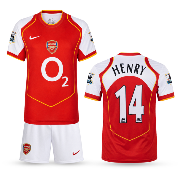 Arsenal Dziecięcy Retro Komplet Piłkarski, Henry