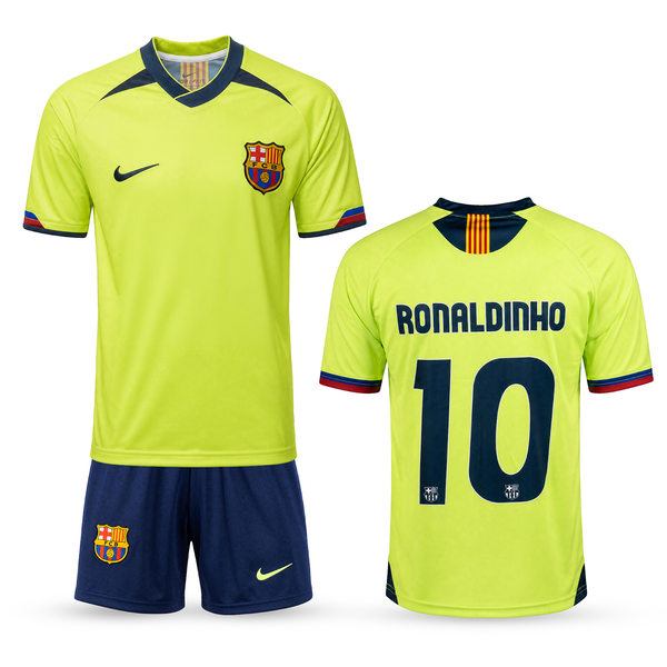 FC Barcelona Dziecięcy Retro Komplet Piłkarski, Ronaldinho