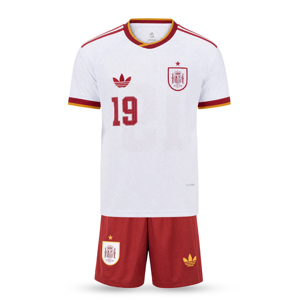 Hiszpania Dziecięcy Wyjazdowy Komplet Piłkarski, Jamal. WC 2026