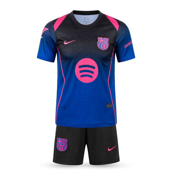 Barcelona Dziecięcy Komplet Piłkarski, Yamal. 26/27 Special Blue Edition, Niebieski