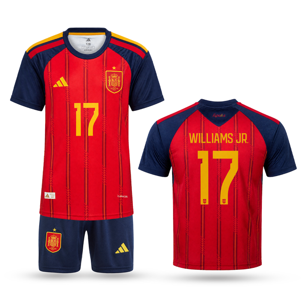 Hiszpania Dziecięcy Komplet Piłkarski, Williams. World Cup 2026