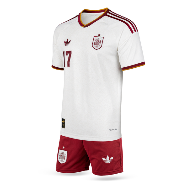 Hiszpania Dziecięcy Wyjazdowy Komplet Piłkarski, Williams. World Cup 2026