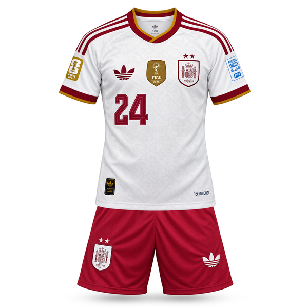 Hiszpania Dziecięcy Wyjazdowy Komplet Piłkarski, Cucurella. World Cup 2026