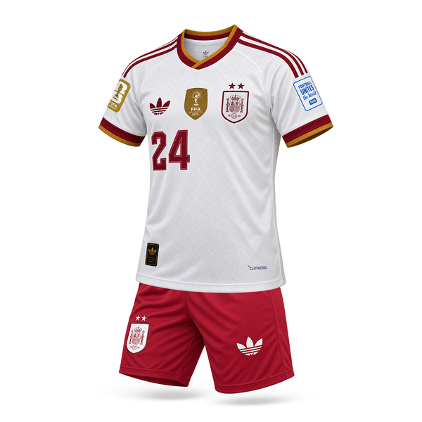Hiszpania Dziecięcy Wyjazdowy Komplet Piłkarski, Cucurella. World Cup 2026