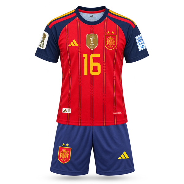 Hiszpania Dziecięcy Komplet Piłkarski, Rodri. World Cup 2026