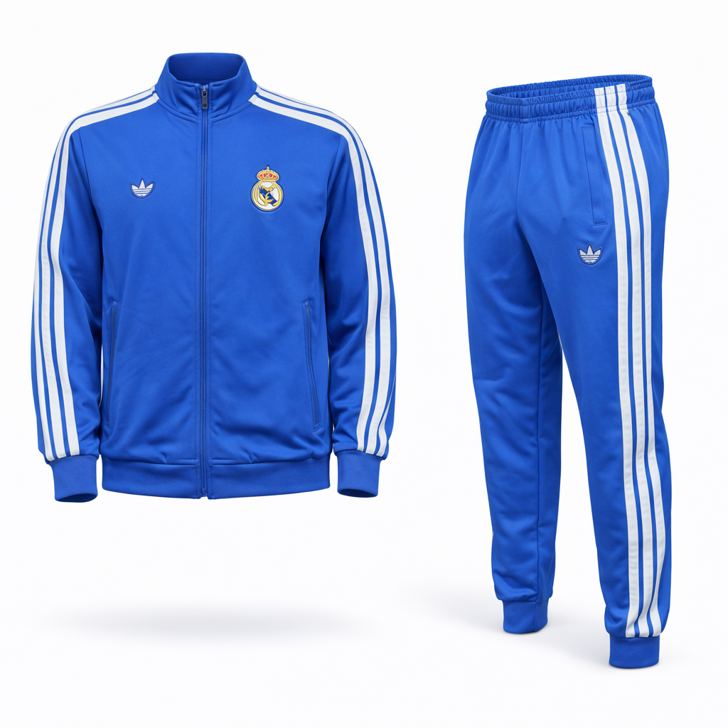 Real Madrid Dziecięcy Komplet Sportowy. 25/26, Niebieski
