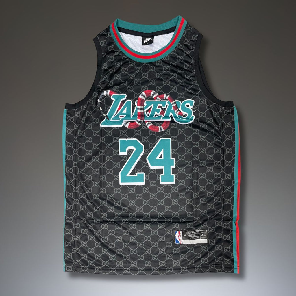 Koszulka męska LA Lakers czarna, Bryant. Edycja Gucci