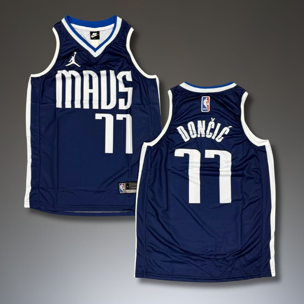 Koszulka męska Dallas Mavericks niebieska, Dončić
