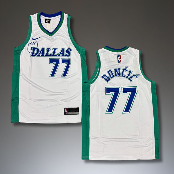 Koszulka męska Dallas Mavericks, biała, Doncic
