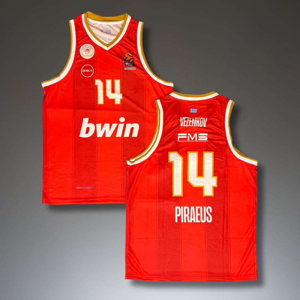 Koszulka męska Olympiakos, Vezenkov. EuroLeague 2025