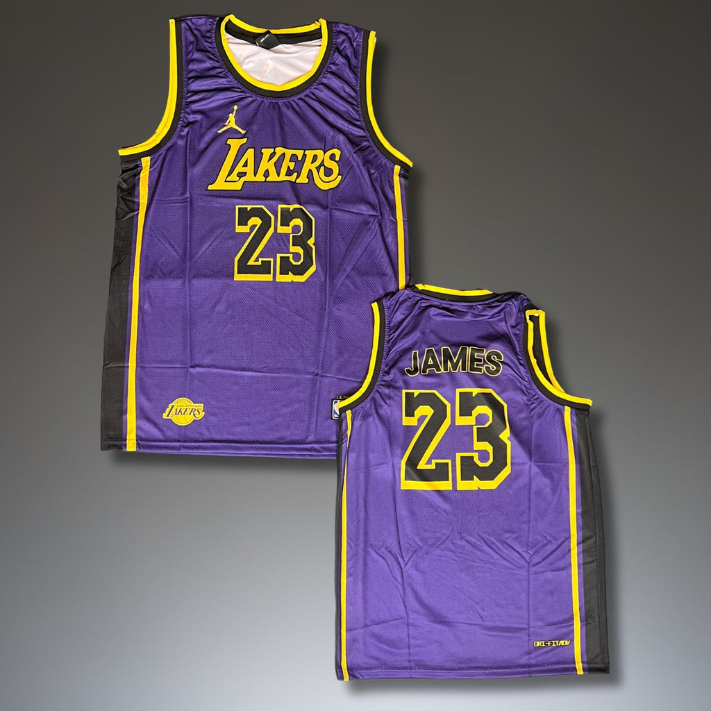 Koszulka męska Los Angeles Lakers, fioletowa, James