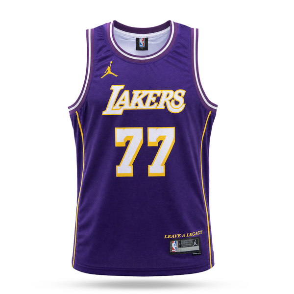 LA Lakers Męska Koszulka Koszykarska, Dončić. Fioletowa