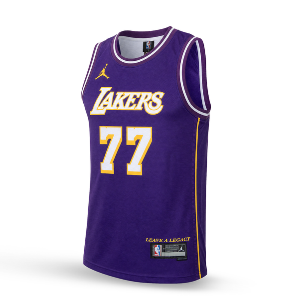 LA Lakers Męska Koszulka Koszykarska, Dončić. Fioletowa