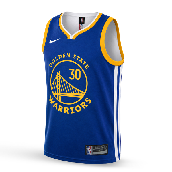 Golden State Warriors Męska Koszulka Koszykarska, Curry. Niebieska
